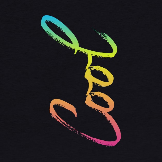 Cool Typography with Vibrant Colors by PallKris